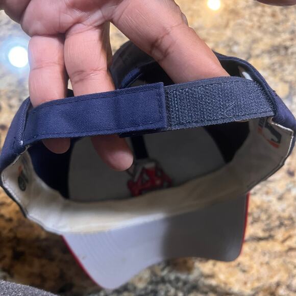 Vintage Wahoo Cleveland Indians Adjustable MLB Baseball Hat Cap Blue Rad - Picture 8 of 9